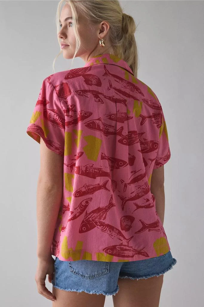 BDG BDG Asher Printed Souvenir Short Sleeve Button-Down Shirt 4