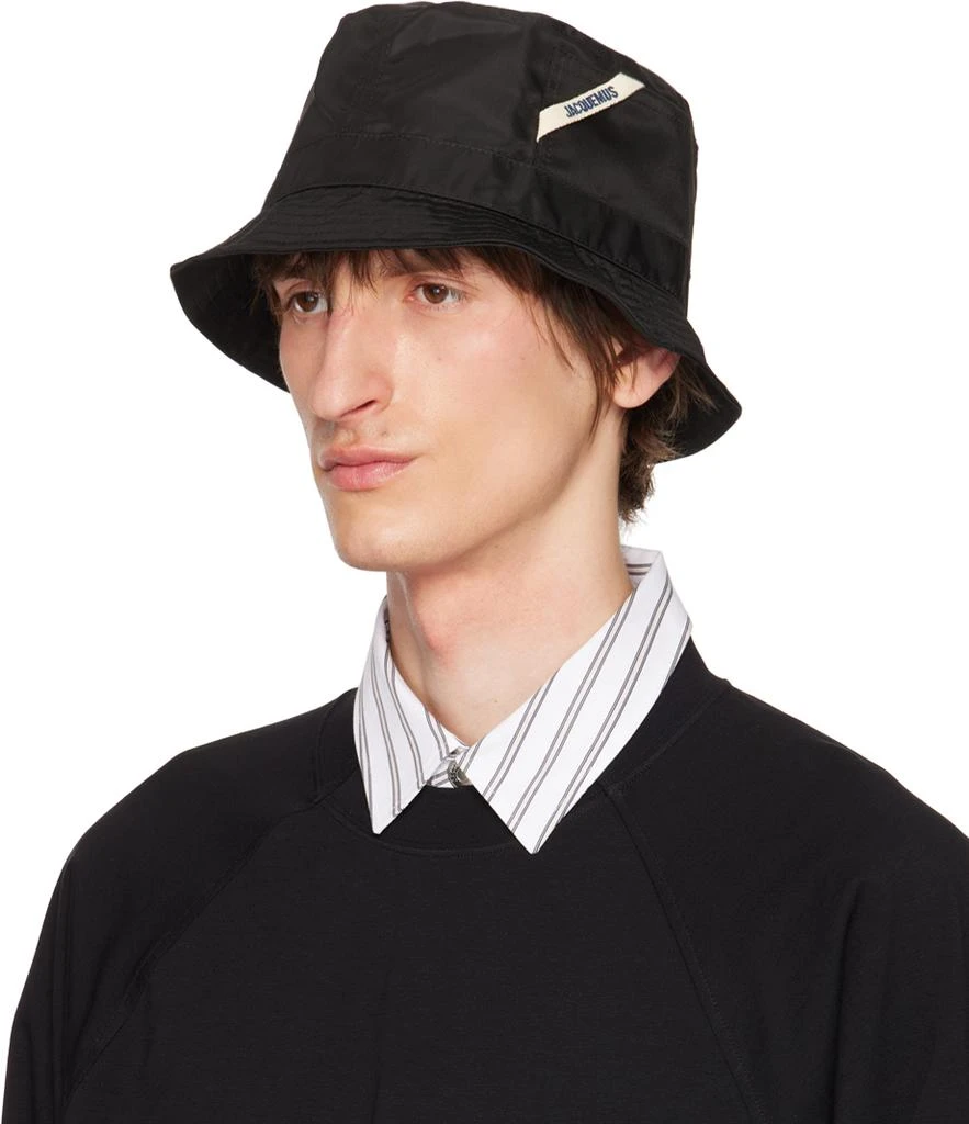 Jacquemus Black Le Chouchou 'Le bob Ovalie' Bucket Hat 4