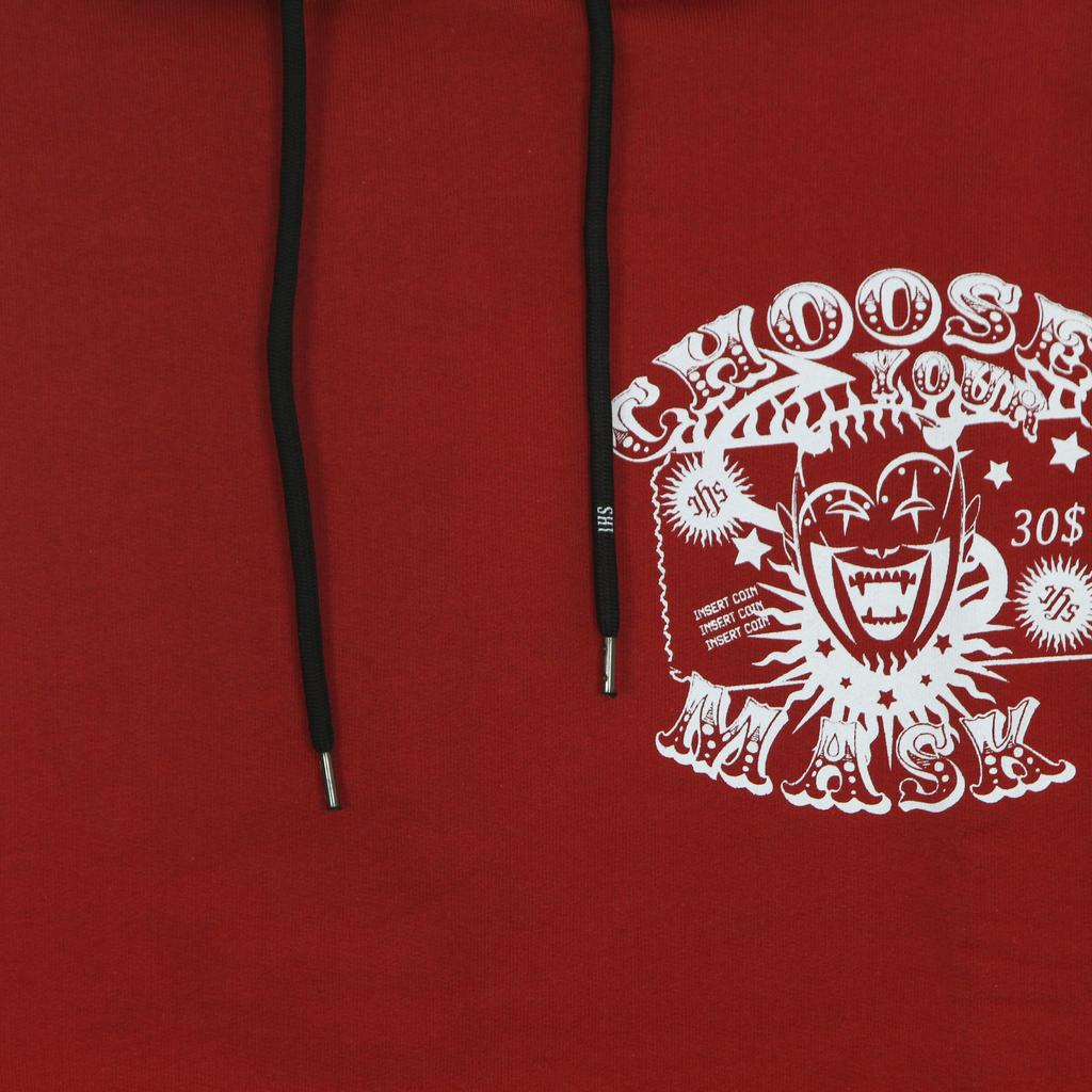 IHS Men's Lightweight Hoodie Choose Your Mask Hoodie Red