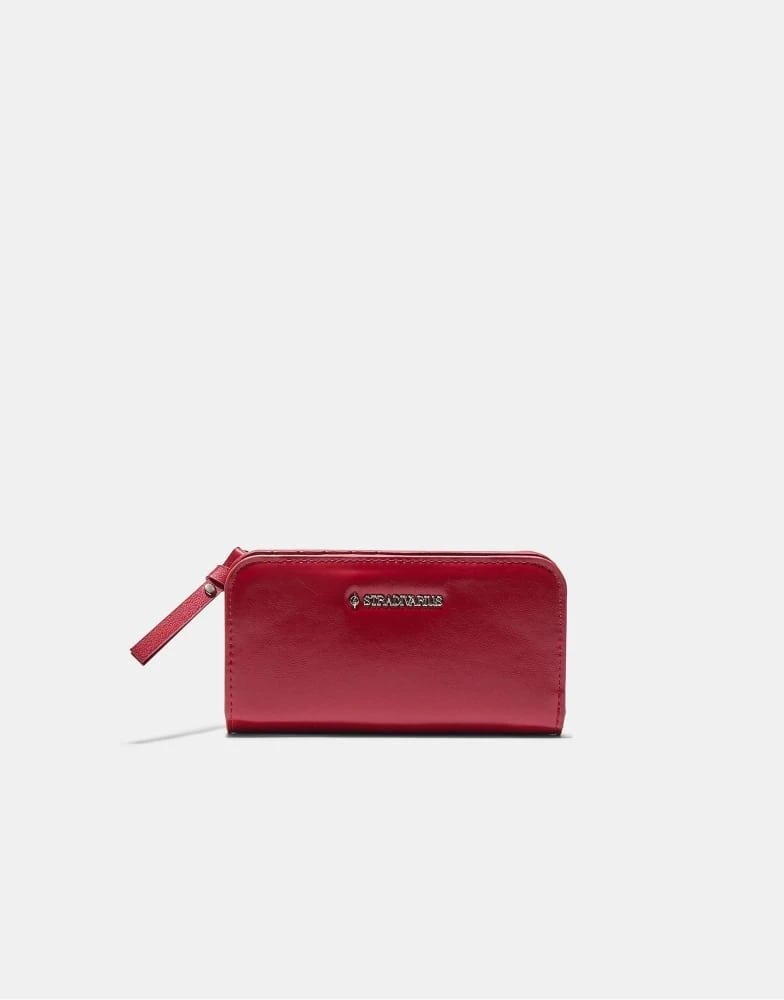 Stradivarius Stradivarius Wallet with zip in red