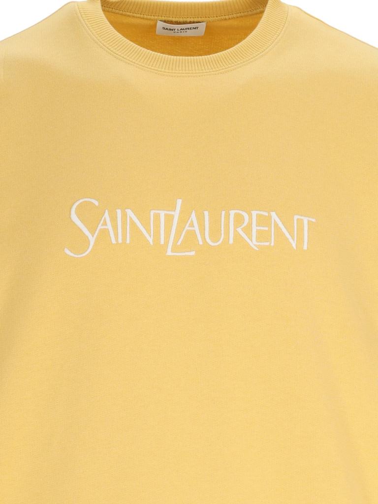 Yves Saint Laurent Saint Laurent Logo Embroidered Crewneck