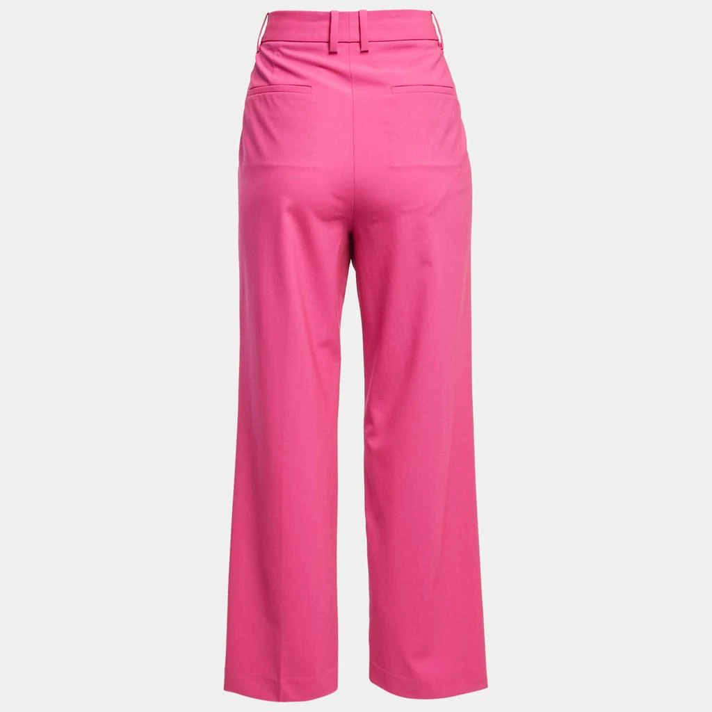 Theory Theory Pink Wool Straight Leg Trousers S 2