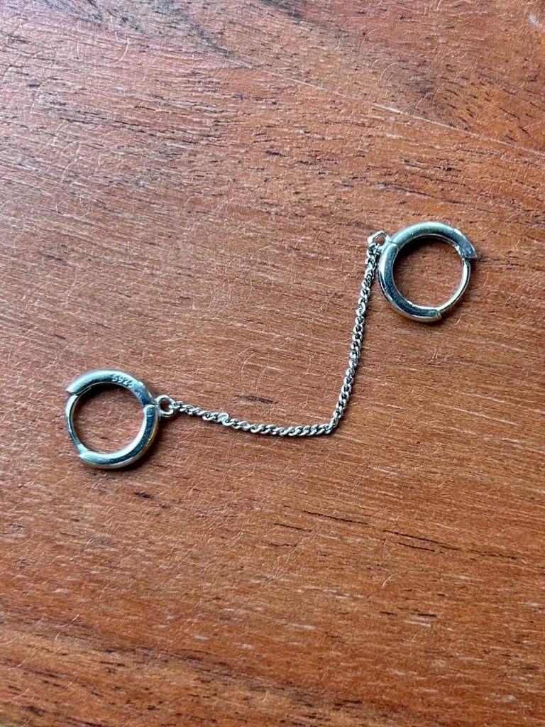 Frederique Frederique - Women
s Double Hoop Chain Earrings