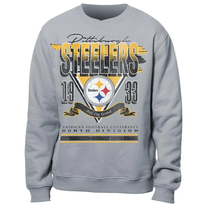 New Era New Era Steelers Crew Sweatshirt - Men's 1