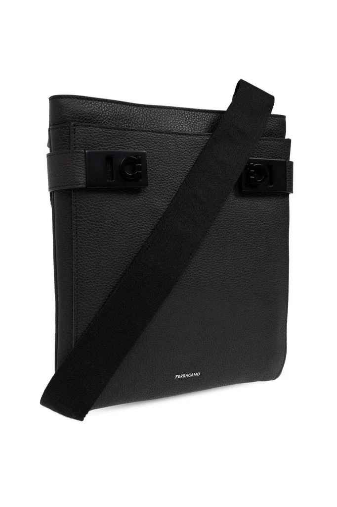 Salvatore Ferragamo Ferragamo Gancini-Lock Logo Printed Shoulder Bag 3