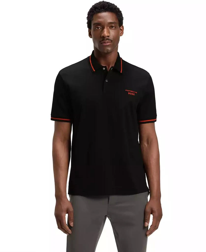 Hugo Boss Porsche x BOSS Men's Cotton Moisture Control Polo Shirt 1