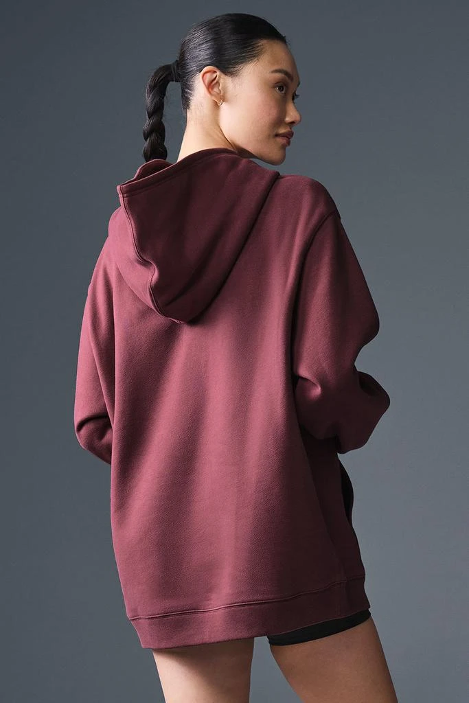 Alo Renown Heavy Weight Hoodie - Burgundy Truffle 3