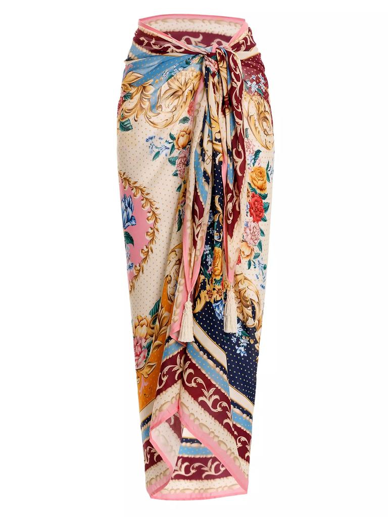 Agua Bendita Riveria Radiance Marine Blush Floral Pareo