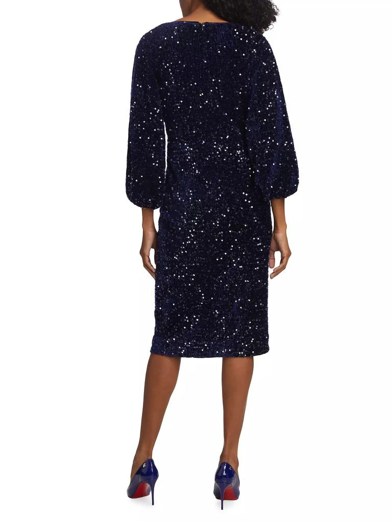 Tahari The Robin Sequined Midi-Dress 5