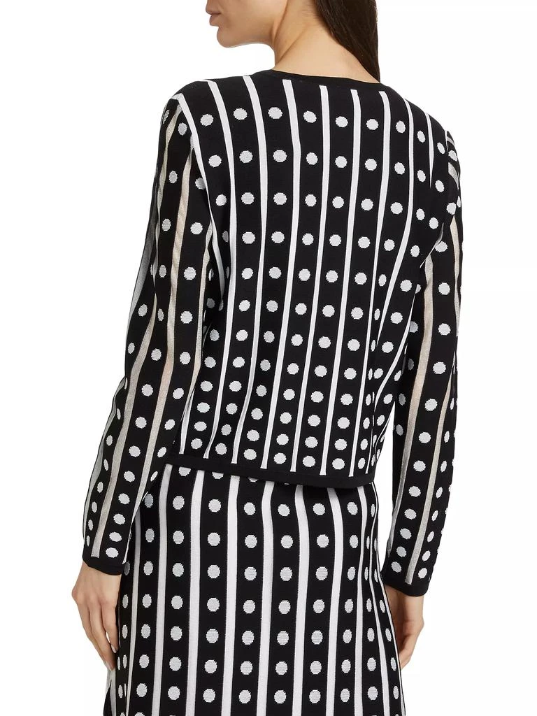 Tahari The Ari Polka Dot Cardigan 5