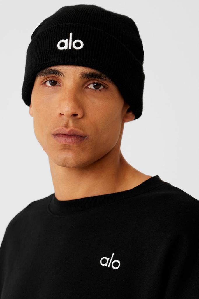 Alo Notable Beanie - Black - Hats - Free Shipping - BeyondStyle