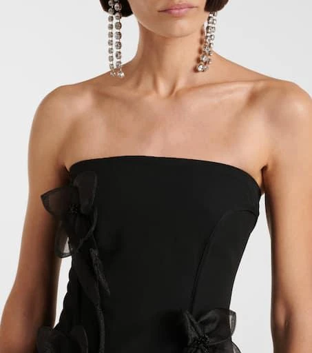 ROTATE Birger Christensen Rose-appliqué minidress 4