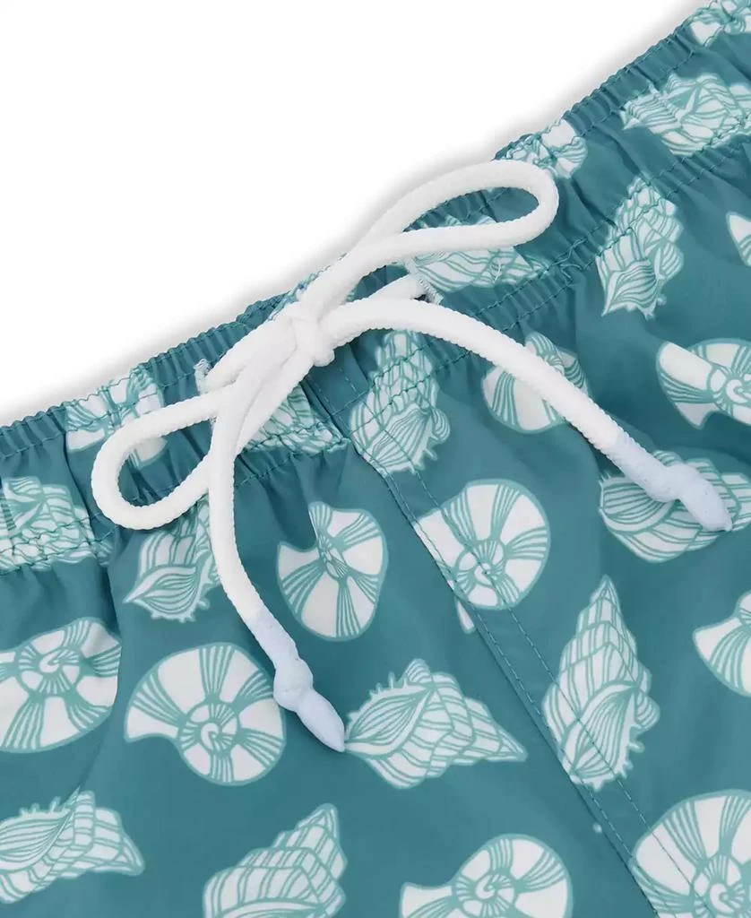 Sunset and Vines Men's Shell-Pattern Woven Swim Trunks 4