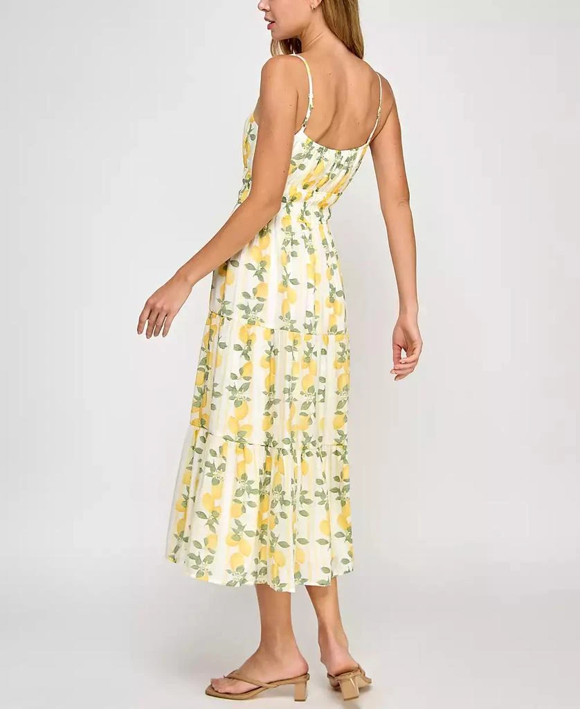 Trixxi Juniors' Lemon-Print Midi Dress 2