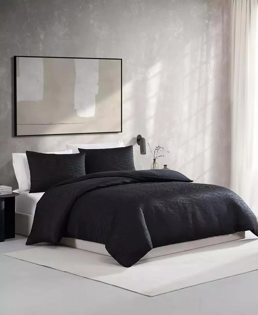 Vera Wang CLOSEOUT! Illusion Textured 3-Pc. Duvet Cover Set 11