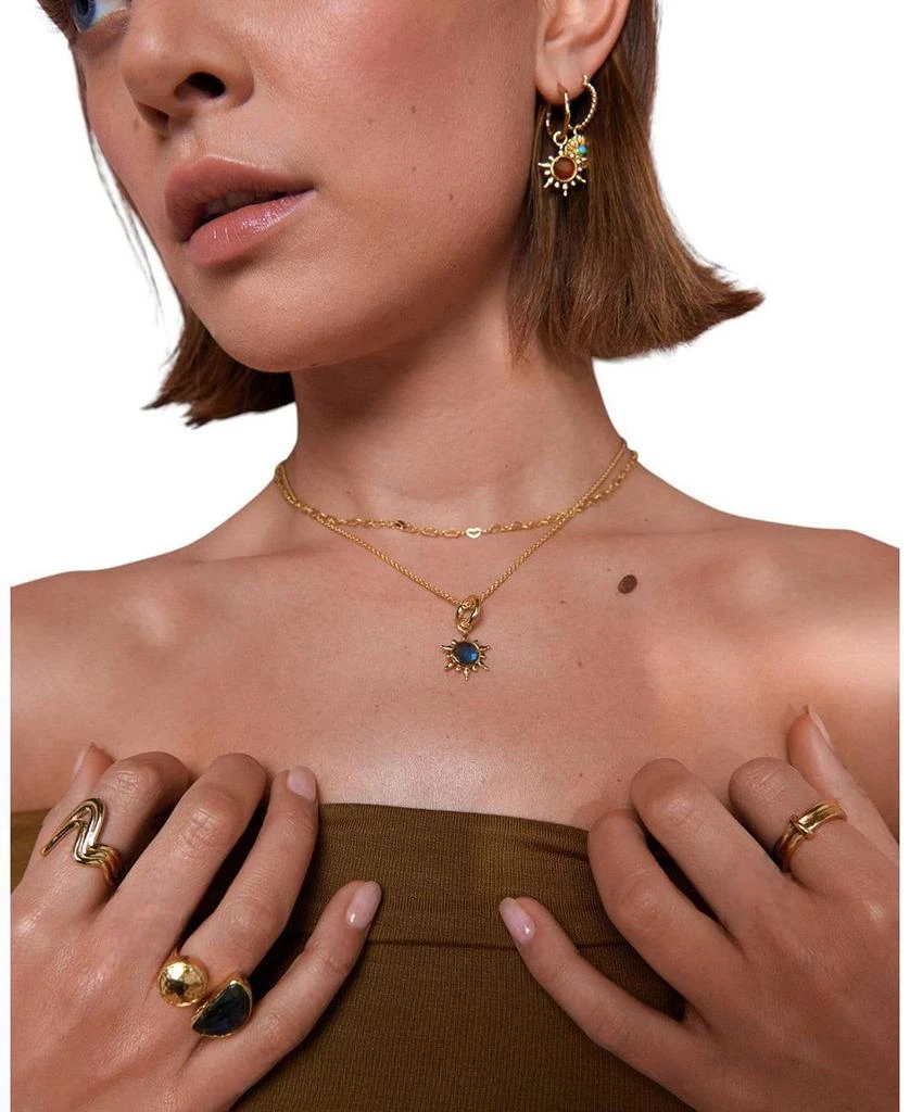 Ottoman Hands Labradorite Sun Charm 3