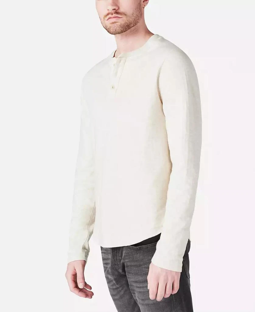 Lucky Brand Men's Duo-Fold Henley Long Sleeve Sweater 4