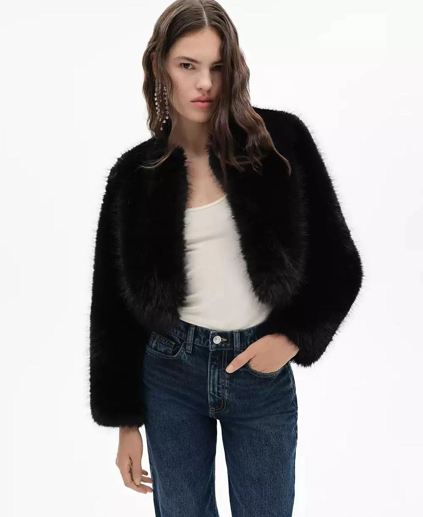 Mango Women's Fur-Effect Jacket 1