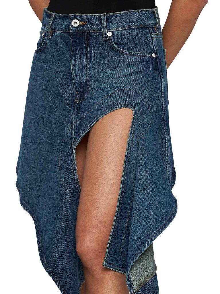 Y/Project Y/Project Evergreen Cut-Out Denim Skirt - Dresses