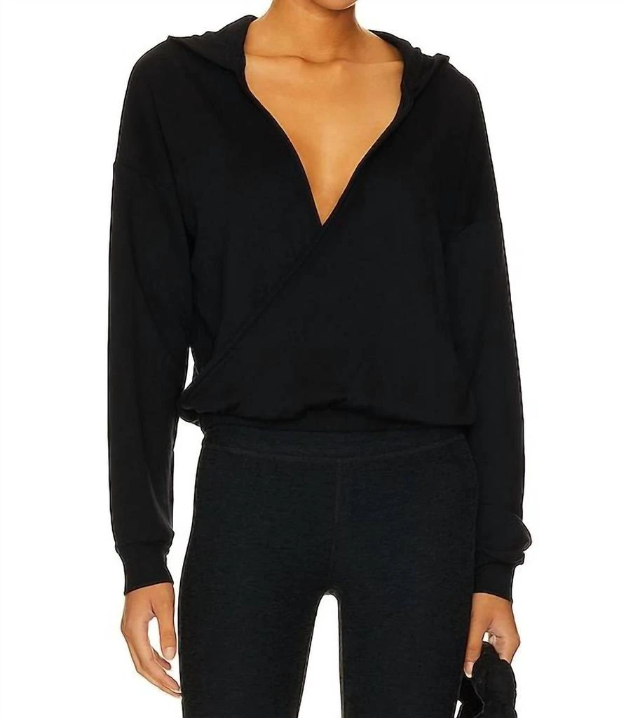 Beyond yoga Beyond Yoga - Cross Your Heart Pullover Hoodie