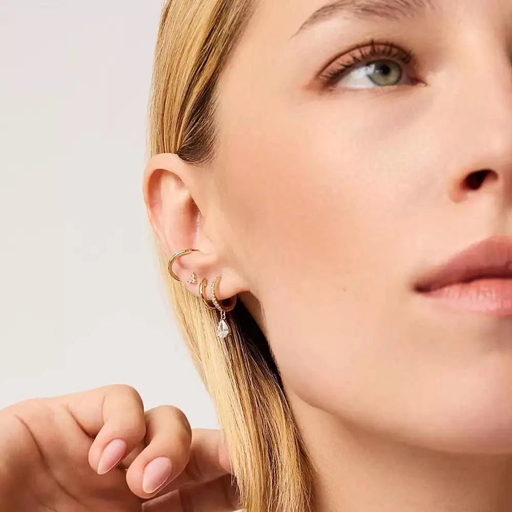 Ana Luisa Delicate Huggie Hoops - Elise 2