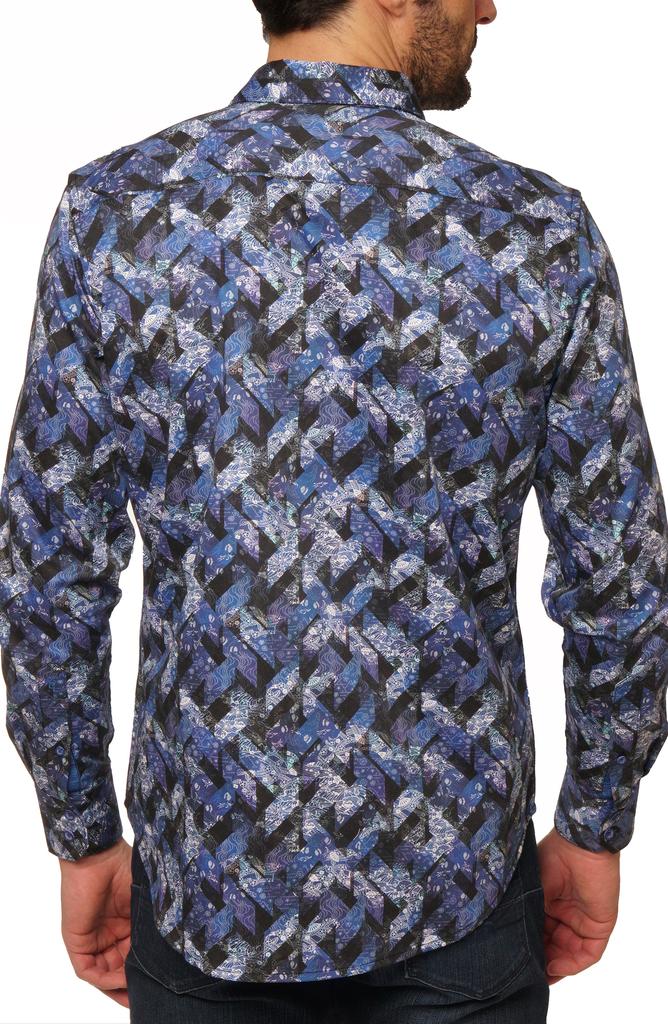 Robert Graham Halder Long Sleeve Cotton Shirt