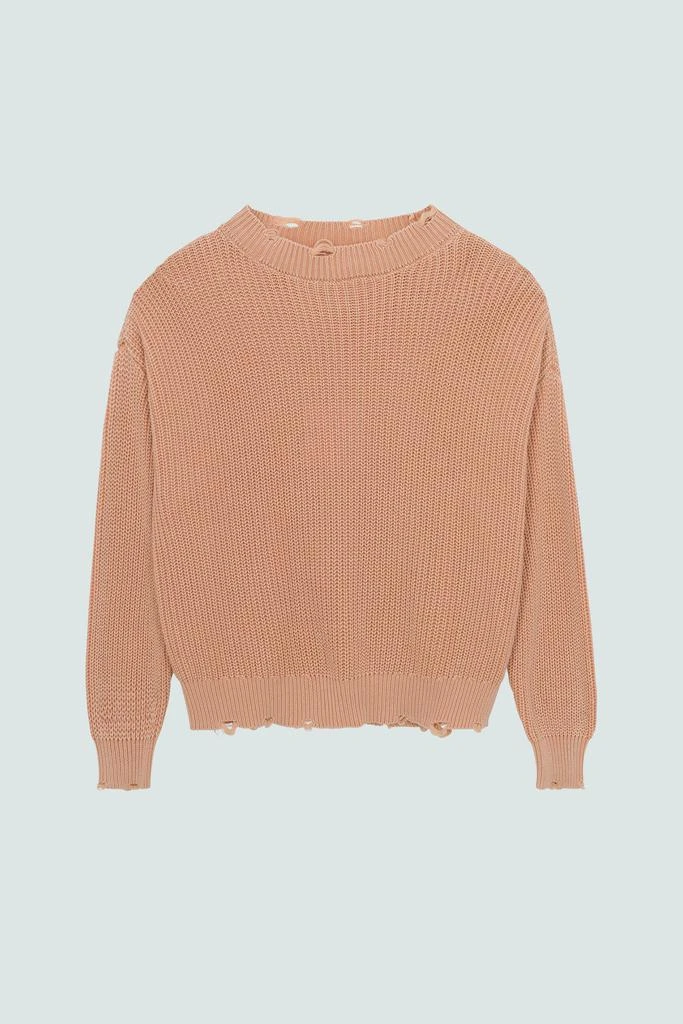 Pistola Denim Eva Crew Neck Sweater - Sandwashed Tan 6