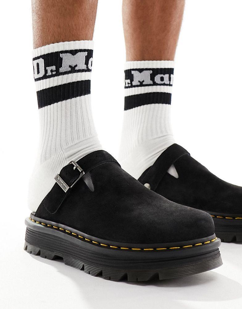 Dr. Martens Dr Martens ZebZag mule in black suede - Sandals