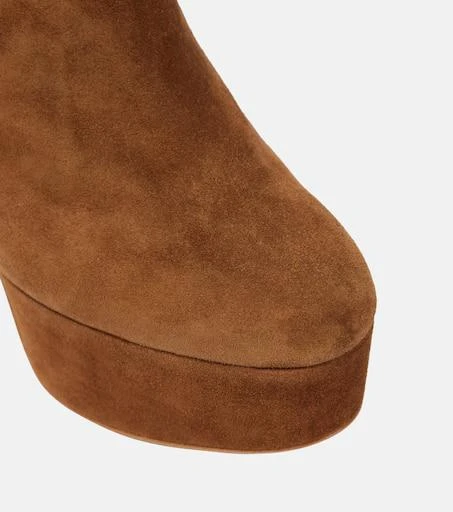 Gianvito Rossi Suede platform mules 6