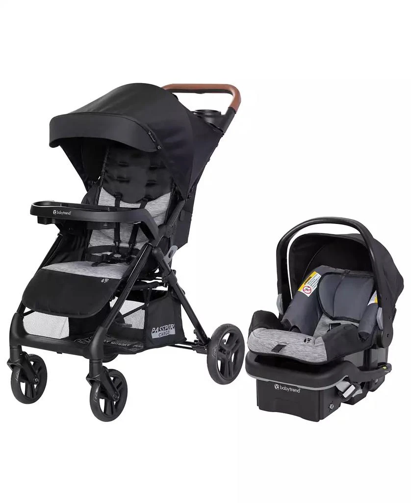 Baby Trend Passport Cargo Travel System (with EZ-Lift PLUS Infant Car Seat) - Black Bamboo