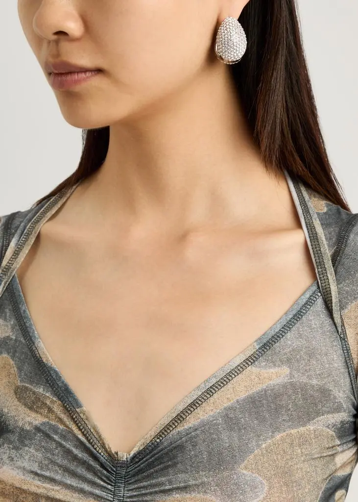 COPERNI Crystal-embellished hoop earrings  2