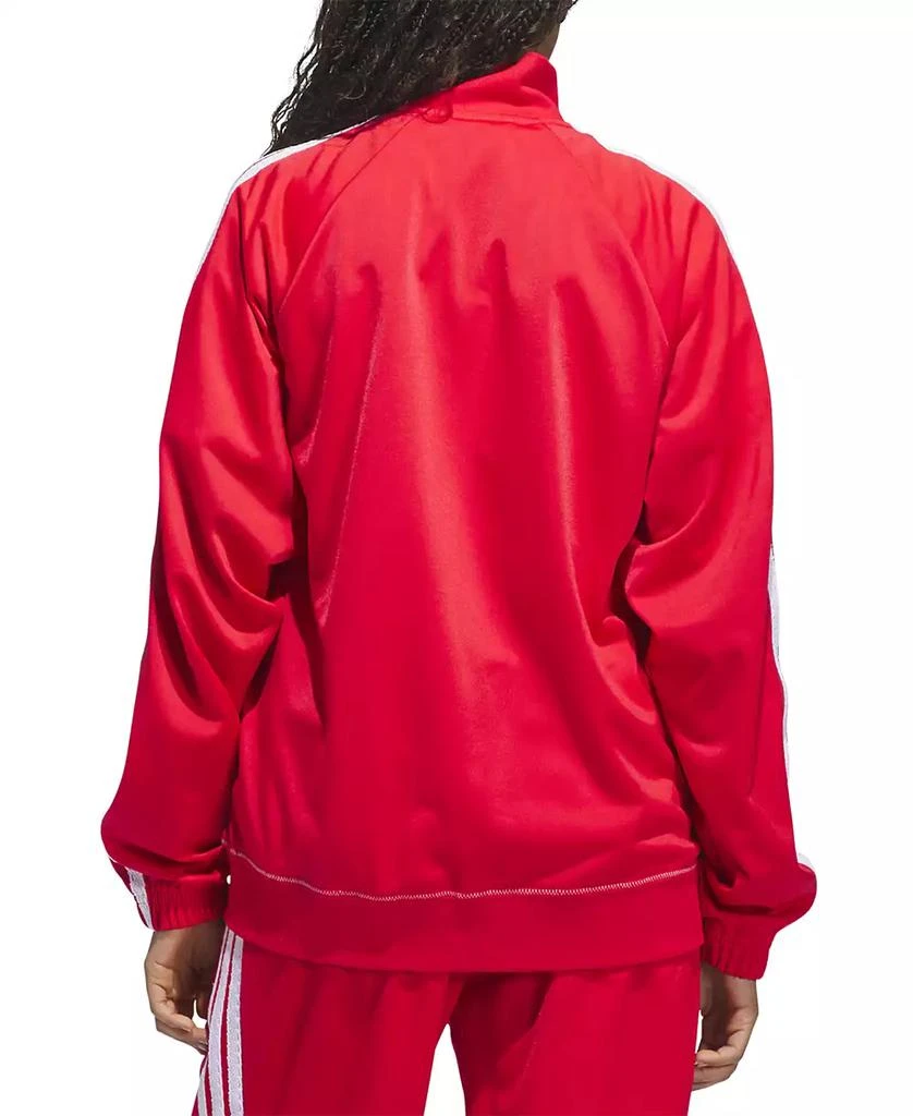 Adidas Women's Zip-Front Long-Sleeve Logo Track Jacket
