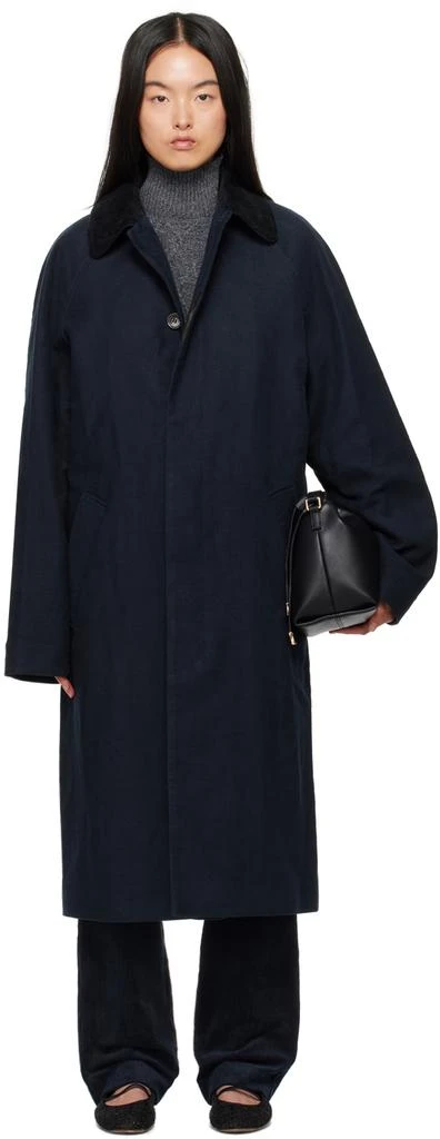 A.P.C. Navy Gaspard Coat 1
