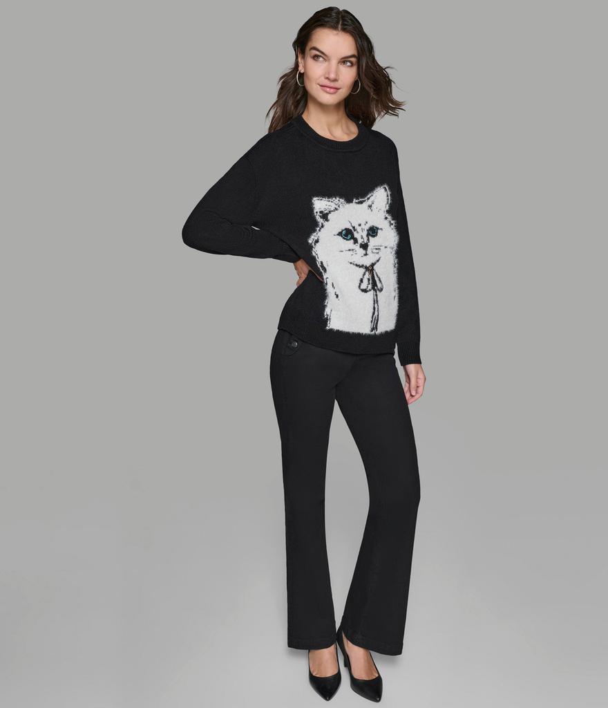 karl lagerfeld トレーナー Karl Lagerfeld Ikon organic-cotton Sweatshirt | Black | FARFETCH