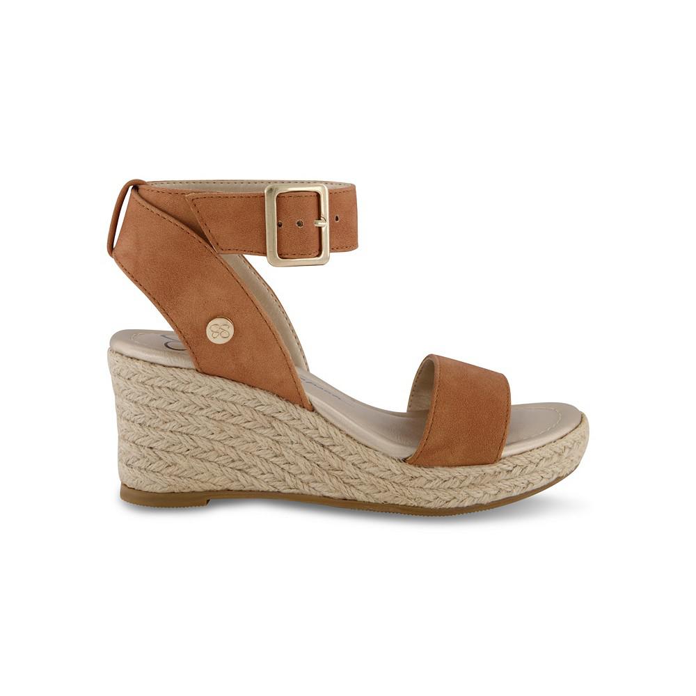 Jessica Simpson Little and Big Girls Asha Cuff Wedge Open Toe Sandals