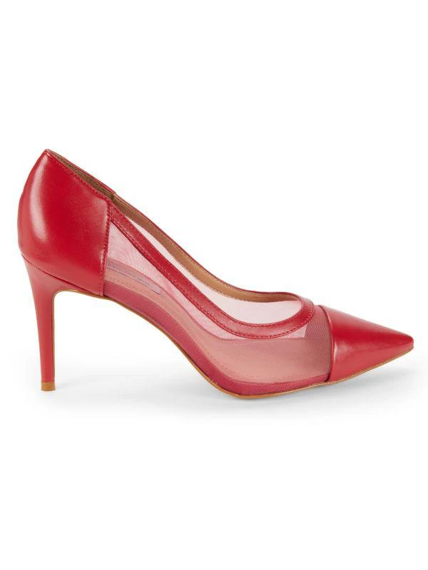 Saks Fifth Avenue 90MM Point Toe Mesh Pumps 1