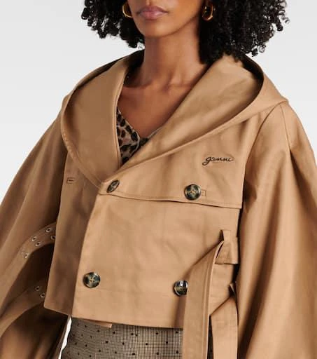 Ganni Double-breasted cotton jacket 4