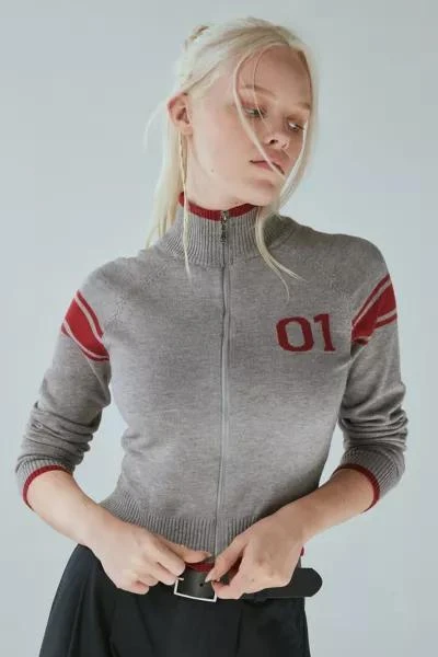 Motel Motel Tacita Zip Through Knit Jacket 1