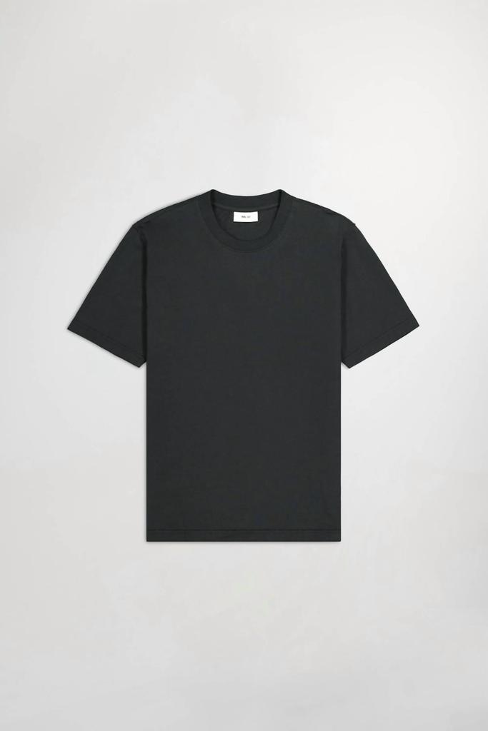 NN07 Adam Casual Pima Tee In Black