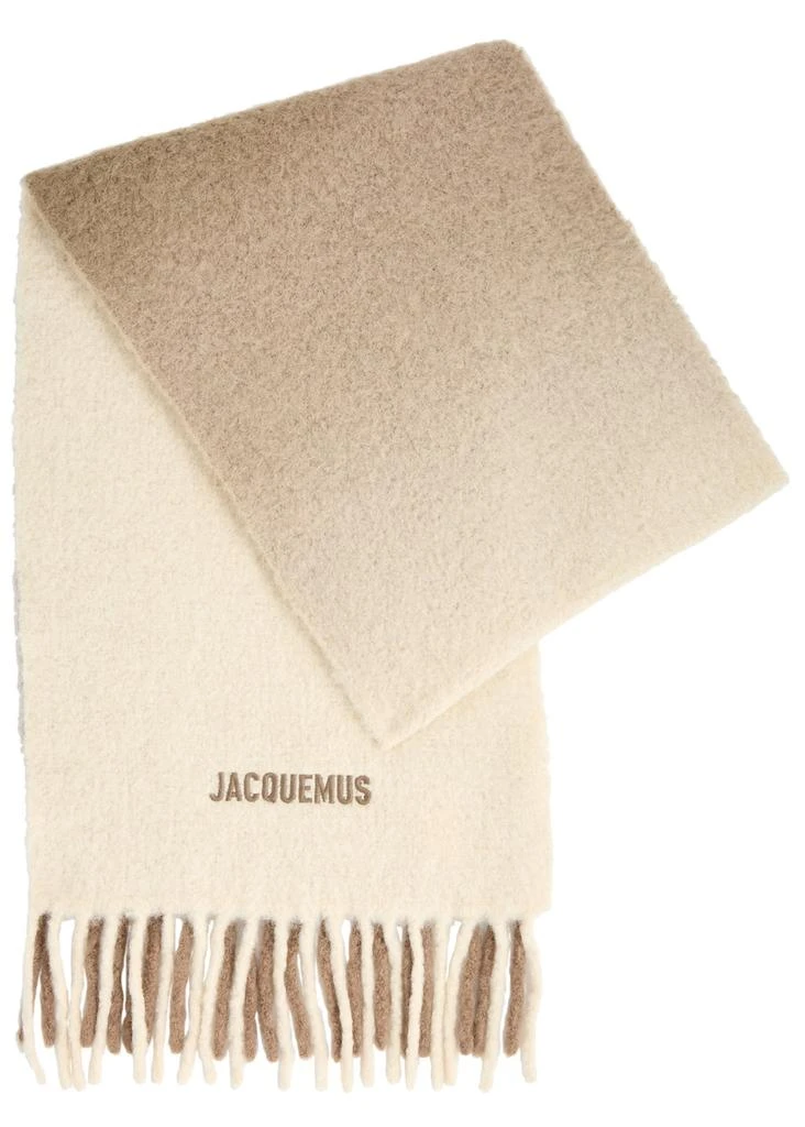 Jacquemus L'echarpe Moisson dégradé alpaca-blend scarf 1