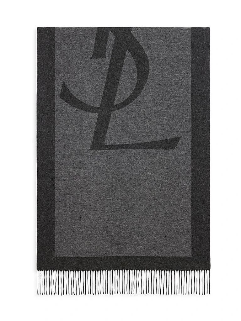 Yves Saint Laurent Cassandre Scarf in Silk Jacquard 3