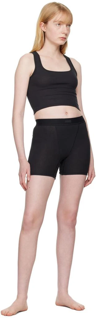 SKIMS Black Cotton Rib Tank Top 4