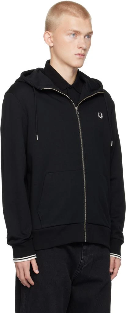 Fred Perry Black Zip Hoodie 2