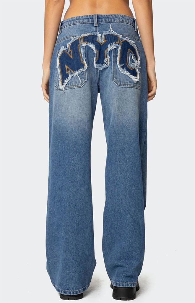 Edikted NYC Washed Low Rise Jeans