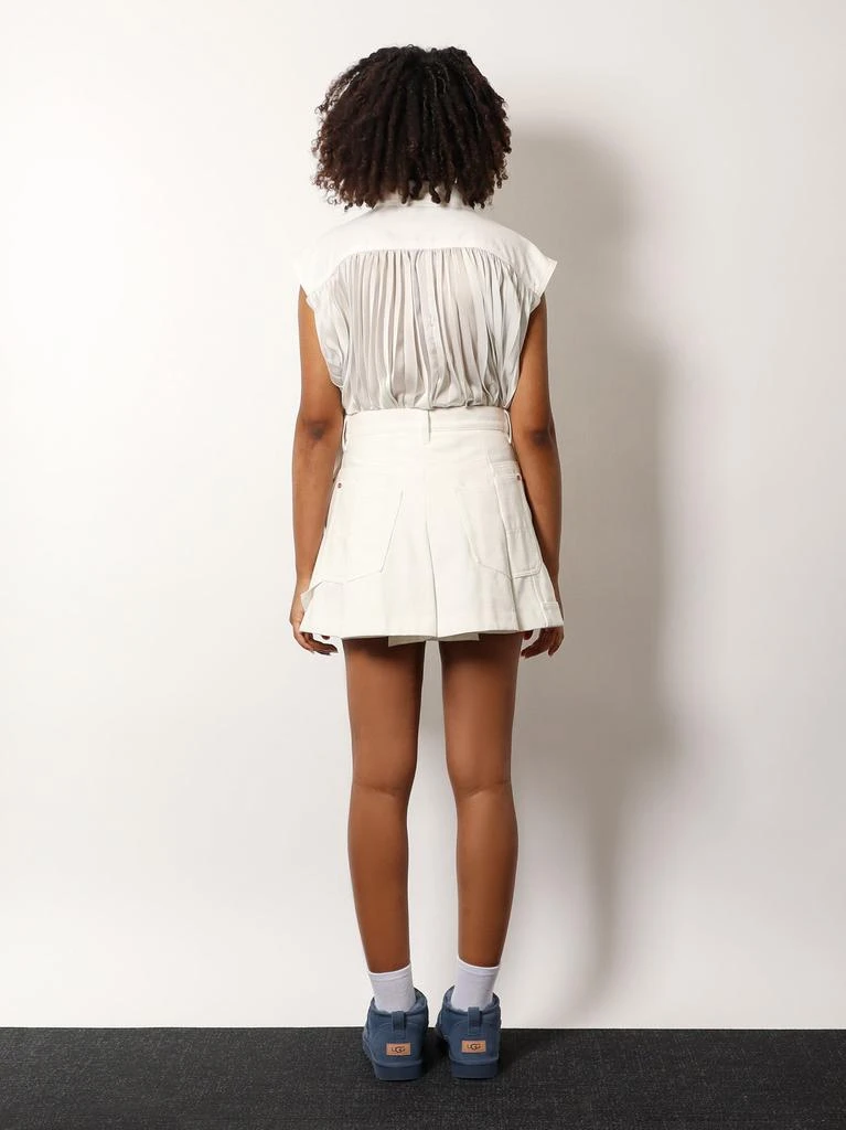 Sacai Cotton shorts with folds 4