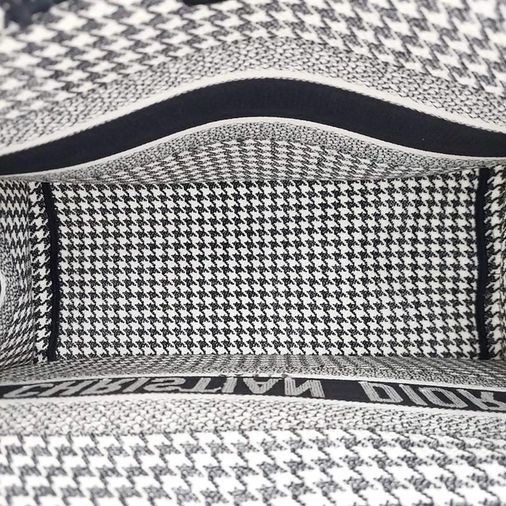 Dior Christian Dior Black/White Canvas Book Tote Bag 5