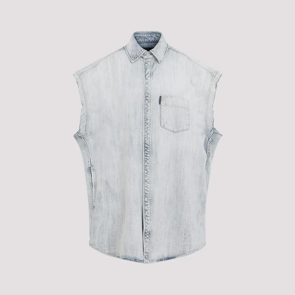 Balenciaga Ripped Sleeve Shirt 1
