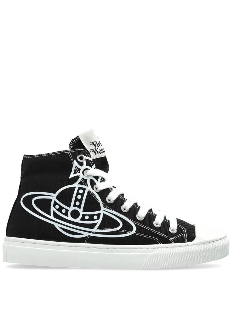 Vivienne Westwood Vivienne Westwood Plimsoll High Top Canvas Shoes