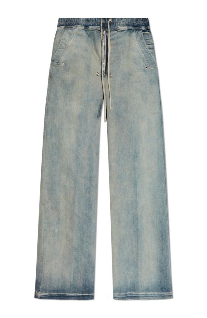 Rick Owens DRKSHDW Black Porterville Bias Bootcut Jeans