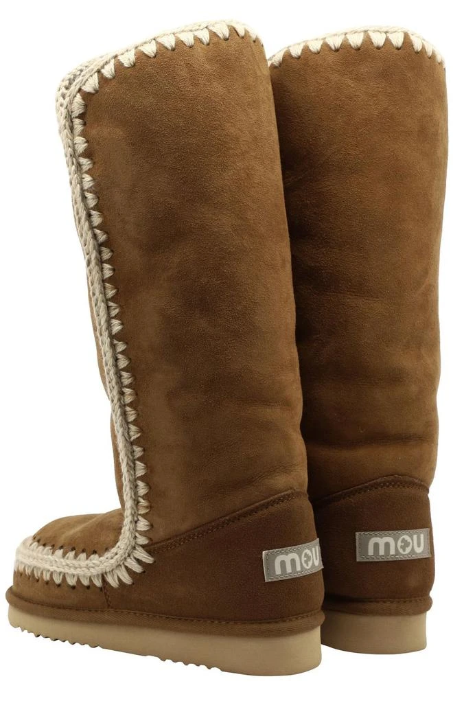 Mou Mou Contarst Stitched Knee-Length Boots 4